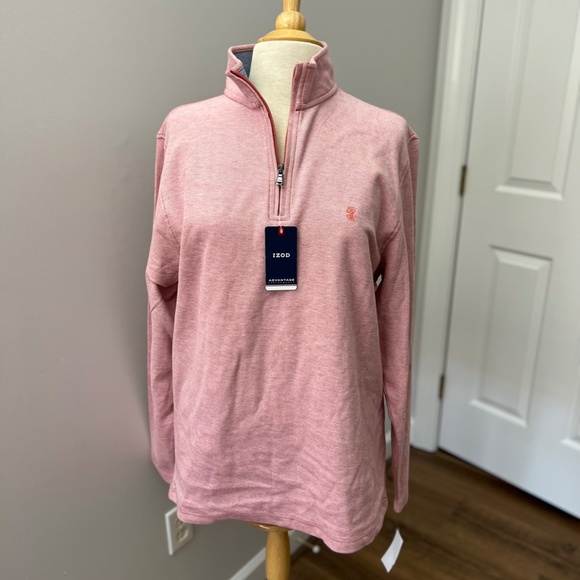 Izod Tops - NWT IZOD Advantage 3/4 Zip Top Sz M